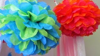 Tissue Pom Pom Tutorial [upl. by Nagard]