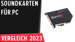 TOP–7 Die besten Sound­karten für PC Interne amp Externe Test amp Vergleich 2023  Deutsch [upl. by Judy]