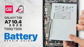 Samsung Galaxy Tab A7 104 T500 T505 Battery Replacement [upl. by Bently]