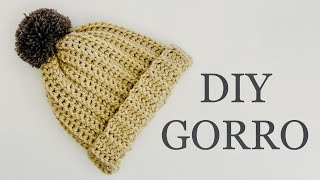 Gorro a crochet fácil para principiantes paso a paso [upl. by Weiner813]