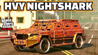 HVY NIGHTSHARK ARMORED VEHICLE CUSTOMIZATION  GTA ONLINE [upl. by Aneekal877]