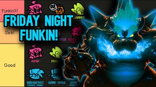 THE BEST FRIDAY NIGHT FUNKIN TIER LIST OUT THERE [upl. by Asim]