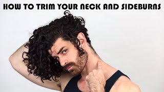 How to Trim Your Sideburns and Neck Yourself [upl. by Brigham]