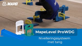 Tegels egaliseren met een nivelleringsysteem met een tang  MapeLevel ProWDG [upl. by Moncear]