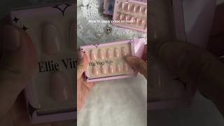 How to apply press on nails💅 nails ellievincynails pressonails billieeilish usa [upl. by Aisilef]