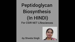 Peptidoglycan Biosynthesis In HINDI For CSIR NET [upl. by Carrel]