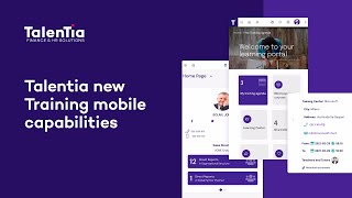 Talentia new Training mobile capabilities  Talentia HCM [upl. by Burdett]