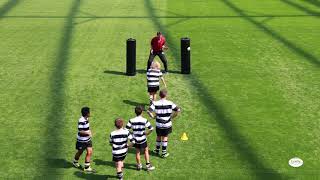 Rugby Drills  Rapid Reaction Tackling  Leslie Rugby [upl. by Abla]