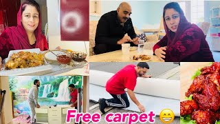 How To Install Carpet  Living Room Update  Pakistani Mom Daily Routine In UKKashmiridolly [upl. by Conard]