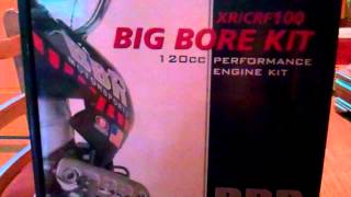 BBR xrcrf100 120cc big bore kit  Review [upl. by Rozamond]