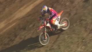 Close call for Herlings in MXGP Race 2  MXGP of Italy 2024 [upl. by Nal937]