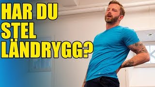 5 ÖVNINGAR FÖR STEL LÄNDRYGG [upl. by Tait79]