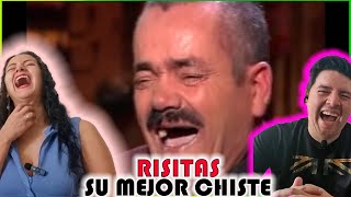 Humor ESPAÑOL  Reacción a Risitas  Su mejor CHISTE  Nos dio ATAQUE de RISA [upl. by Drucill]