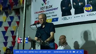 À Baie du Tombeau hier  Navin Ramgoolam déplore la campagne communale de ses principaux adversaires [upl. by Grimaldi]