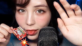 ASMR パチパチキャンディのマウスサウンドとハンドムーブ、聞き取れない囁き Pop Rocks Mouth sounds Hand movement and Inaudible whisper [upl. by Aliuqa]