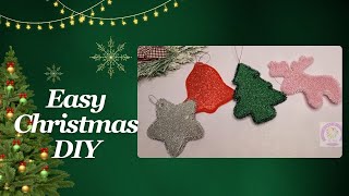 Easy Christmas Decorations DIY  Idea Facile Decorazioni Natalizie [upl. by Skelton]