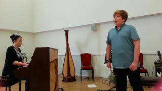 Steffan Llewelyn Treble Brahms Lullaby Wiegenlied Llwyfan Gerdd CGWM Galeri [upl. by Mccollum]