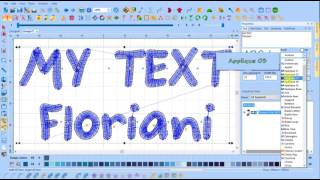 Floriani  Digitizing Basic Text [upl. by Solohcin427]