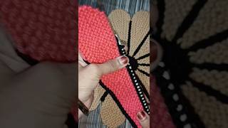 Flower Doormat doormat knitting handmade [upl. by Enneyehs]