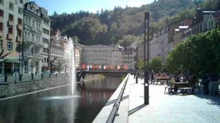 Karlovy Vary  Řeka Teplá u divadla [upl. by Thomsen698]