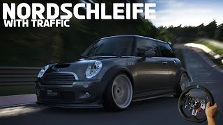 286BHP Mini Cooper S Supercharged SUNDAY DRIVE at Nordschleife  PS5  GT7  Steering Wheel 4K [upl. by Peednama55]