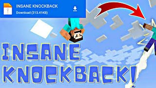 Insane Knockback Addon For Minecraft Pocket Edition  Knockback Mod Mcpe 118 [upl. by Ahcmis]