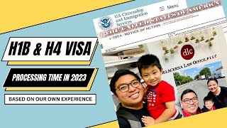 H1B AND H4 VISA PROCESSING TIME IN 2023  VISA APPROVED [upl. by Candice]