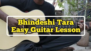 Bhindeshi Tara Guitar Chords Lesson  Ashes  Easy Chords [upl. by Nej]