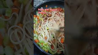 Pasta Salmon and Veggies Pasta with Veggies and Salmon [upl. by Eiramnerual]