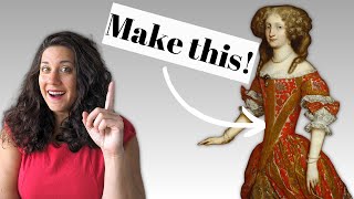 How to Sew a 1660s Gown [upl. by Ainesey]