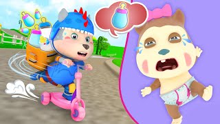 Yes Yes Playground Song  Baby say Boo Boo amp Nursery Rhymes Compilation  Wolfoo Children Song [upl. by Seeto]