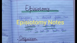 Episiotomy Notes  Types of Episiotomy  Nursingparamedicalnotes [upl. by Noivert]