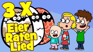 ♪♪ Kinderlied Ratespiel  Eier Raten Lied Mix mit Frida Karlchen und Luka  Hurra Kinderlieder [upl. by Weathers]