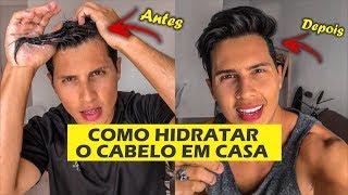 Como hidratar O CABELO MASCULINO em casa durante o banho [upl. by Westlund]