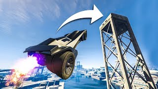 INSANE quotBATMOBILEquot STUNTS  GTA 5 Stunts amp Fails [upl. by Ario506]