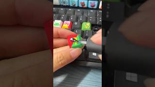 Customized keys of keyboard keyboard rubikscube [upl. by Alauqahs389]