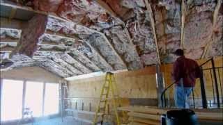 Installing 1x7 Tongue and Groove Pine on the Ceiling  Part 1 [upl. by Rowland]