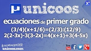 Ecuaciones de primer grado SECUNDARIA 2ºESO matematicas [upl. by Adimra]