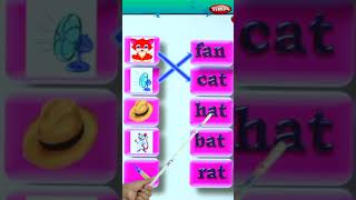 Read and Match  Part1  Match picture with words  Easy Phonetics  English Phonics Learning Video [upl. by Dulcea]