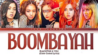 KARAOKE BLACKPINK  BOOMBAYAH 5 members ver easy Lyrics [upl. by Thorstein833]