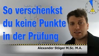 So verschenkst du keine Punkte in der Prüfung [upl. by Kraul]