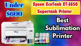 Epson EcoTank ET3850  Color Supertank Printer  2024 Review [upl. by Lonier]