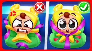 Safety Rules In The Car 🚗 Buckle Up 🚗 Nursery Rhymes and Song for Kids [upl. by Sorodoeht790]