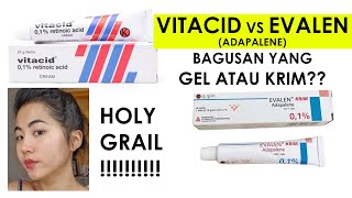 REVIEW VITACID vs ADAPALENE EVALEN  obat jerawat murah terampuh Kisah purging bersama adapalene [upl. by Teresa83]