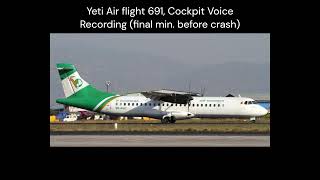 Yeti Airlines Flight 691 Cockpit Voice Recording English Subtitles [upl. by Curren981]