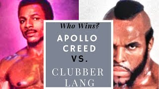 Apollo Creed vs Clubber Lang Fantasy Fight predictions from the Boxing Pros [upl. by Aihseket]