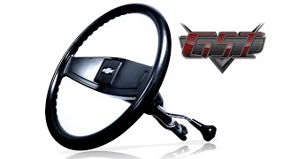 Squarebody Syndicate and GSI MFAB create a unique steering wheel for a 1974 C10 [upl. by Newmann]