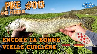 🍁S02E55PÊCHE DU BROCHET À LA CUILLÈRE 9 MEPPSAGLIA N°5MEDIUM HEAVYLAC DE BARRAGEGOPRO [upl. by Nevarc82]