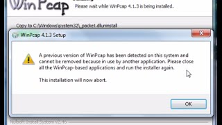 Probleme installation WinPcap [upl. by Nauht]