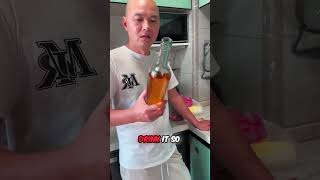 This Guy Was Challenged To Pull Out The Cork From The Bottle [upl. by Ykcor]